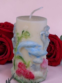 (image for) Kleine Stompe Kaars met Dolfijnen